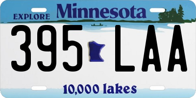 MN license plate 395LAA