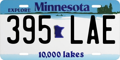 MN license plate 395LAE