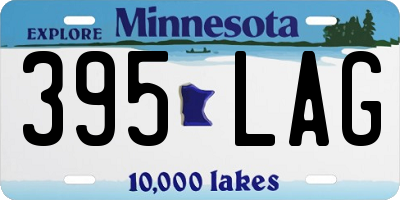 MN license plate 395LAG