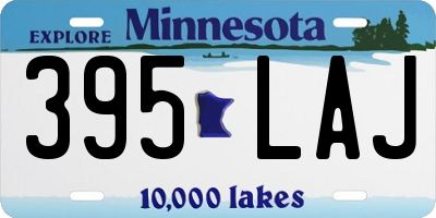 MN license plate 395LAJ