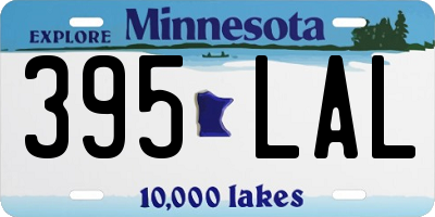 MN license plate 395LAL