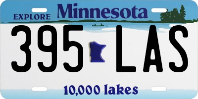 MN license plate 395LAS