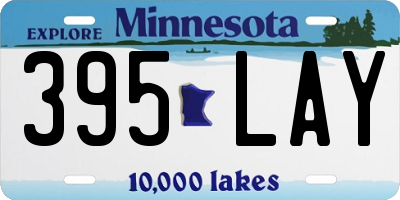 MN license plate 395LAY