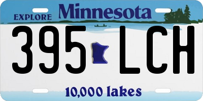 MN license plate 395LCH