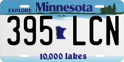 MN license plate 395LCN