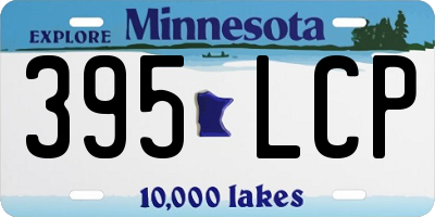 MN license plate 395LCP
