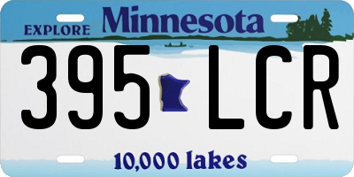MN license plate 395LCR