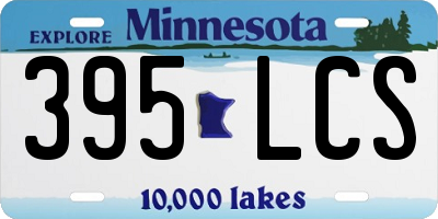 MN license plate 395LCS
