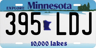 MN license plate 395LDJ