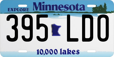 MN license plate 395LDO