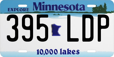 MN license plate 395LDP