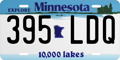 MN license plate 395LDQ