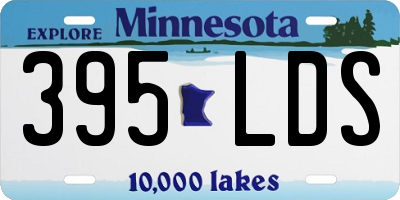 MN license plate 395LDS