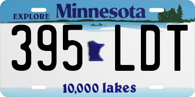 MN license plate 395LDT