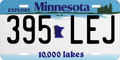 MN license plate 395LEJ