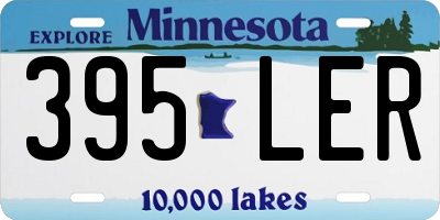 MN license plate 395LER