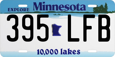 MN license plate 395LFB