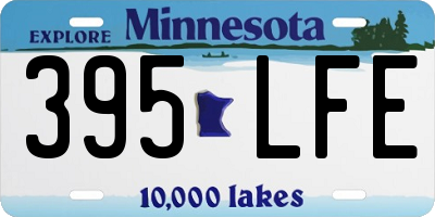 MN license plate 395LFE