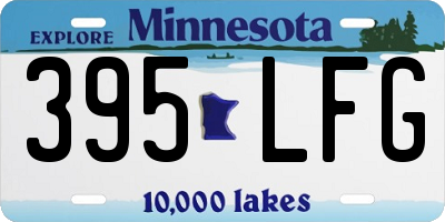 MN license plate 395LFG