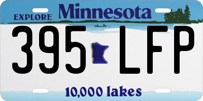 MN license plate 395LFP