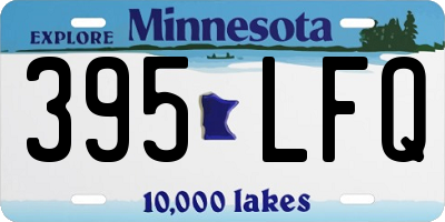 MN license plate 395LFQ