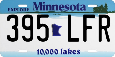 MN license plate 395LFR