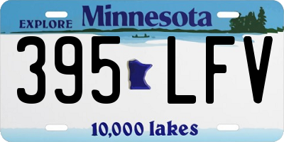 MN license plate 395LFV