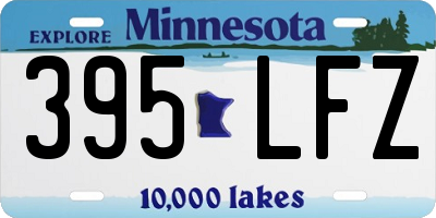 MN license plate 395LFZ
