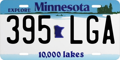 MN license plate 395LGA