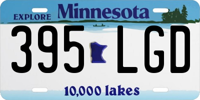 MN license plate 395LGD