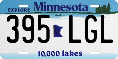 MN license plate 395LGL