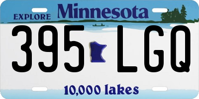 MN license plate 395LGQ