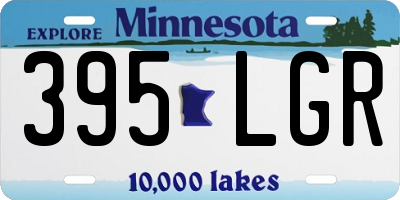 MN license plate 395LGR