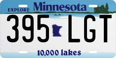 MN license plate 395LGT