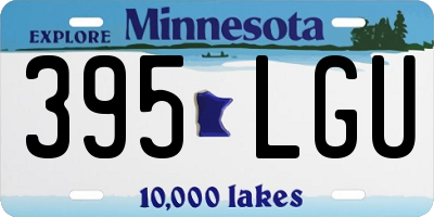 MN license plate 395LGU