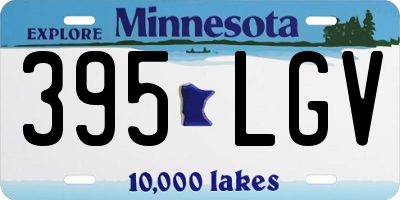 MN license plate 395LGV