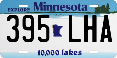 MN license plate 395LHA
