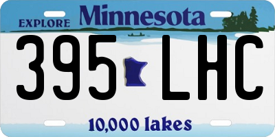 MN license plate 395LHC
