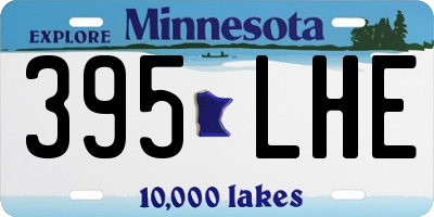 MN license plate 395LHE