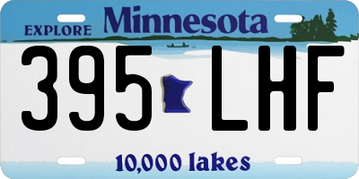 MN license plate 395LHF