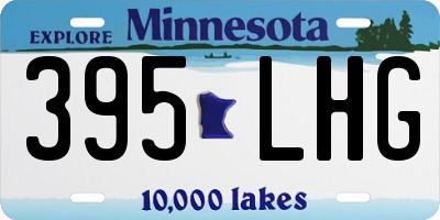 MN license plate 395LHG