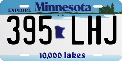 MN license plate 395LHJ