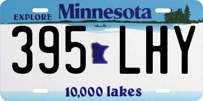 MN license plate 395LHY