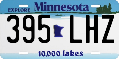 MN license plate 395LHZ