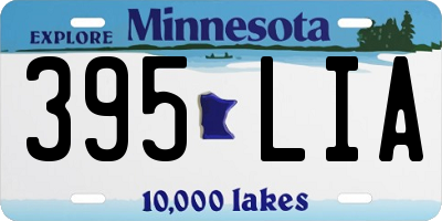 MN license plate 395LIA
