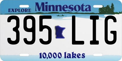 MN license plate 395LIG