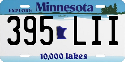 MN license plate 395LII