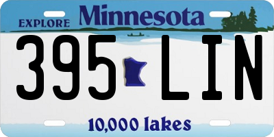 MN license plate 395LIN
