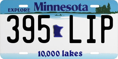 MN license plate 395LIP