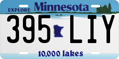 MN license plate 395LIY